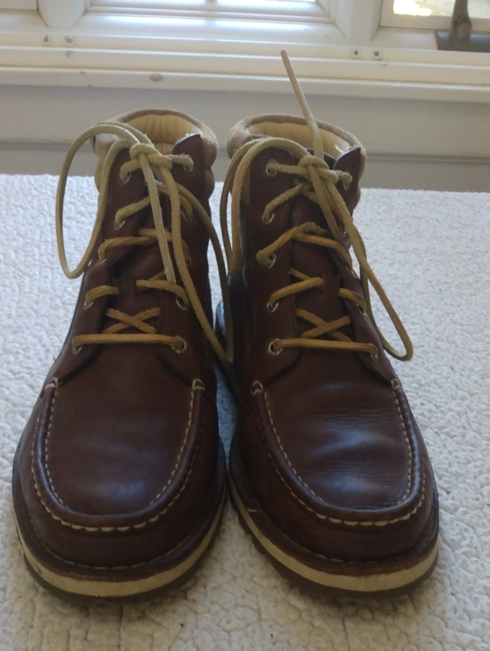 Sperry Brown Leather/Suede Moc Toe Boots 10.5 M - Picture 7 of 14